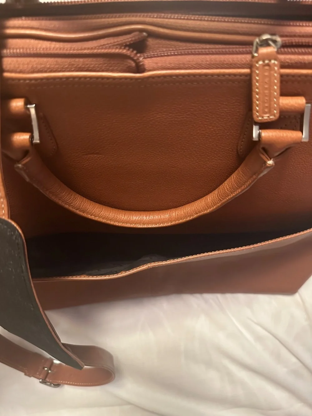 Levenger leather men's briefcase